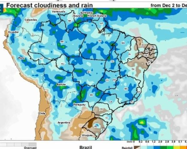 incidência do fenômeno La Niña na Região Sul